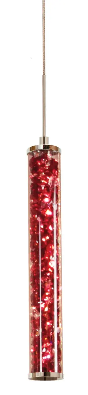 Jazz Crystal Pendant in Bordeaux