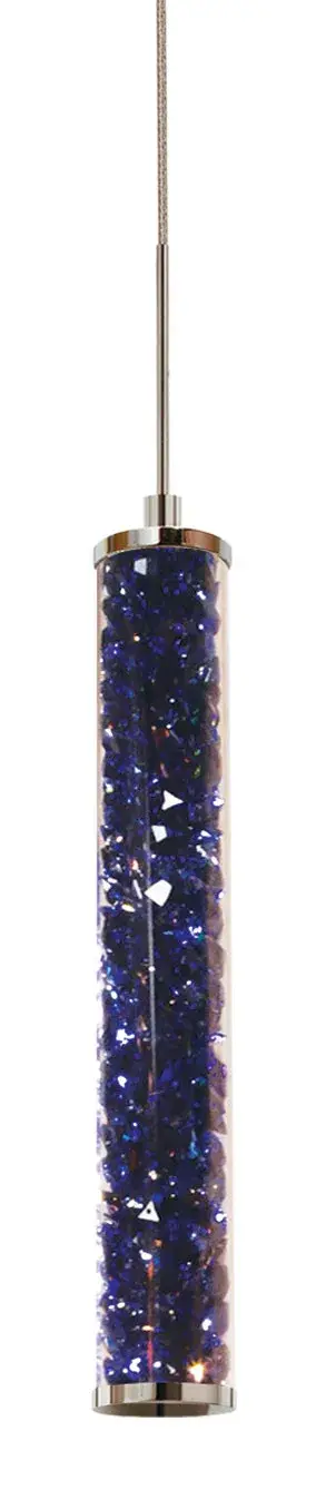 Jazz Crystal Pendant in Dark Sapphire