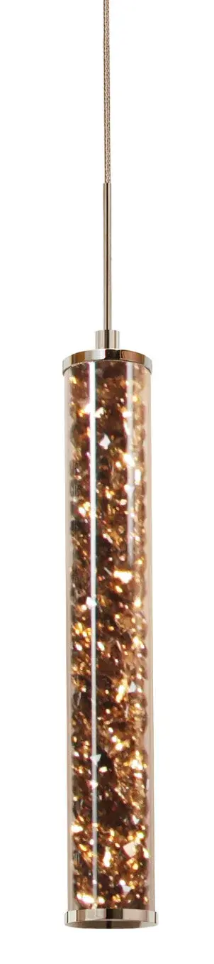 Jazz Crystal Golden Teak Pendant