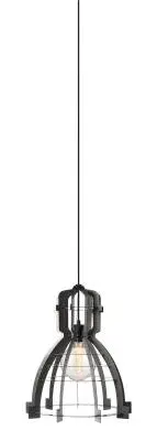 Pendant Slice Raw Metal Retro 96" Black Cloth Cord LED Clear 4W G125 Bulb Monopoint Canopy 120V