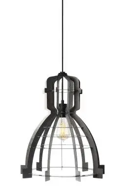 Pendant Slice Raw Metal Retro Bulb 60W Clear E26 Monopoint