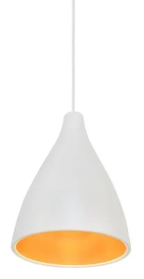 Aluminia LED Pendant in White Gold