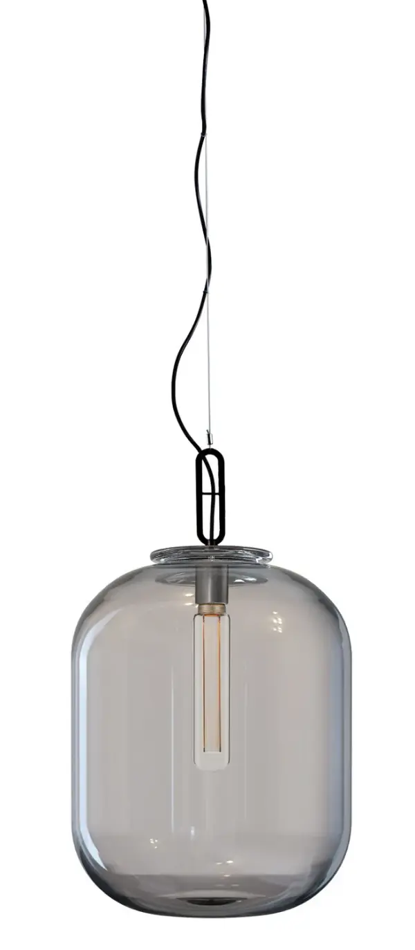 The Max One Light Pendant offers focused illumination ideal for task lighting or accent applications. Its single-bulb design provides efficient lighting for smaller areas while maintaining a clean aesthetic.