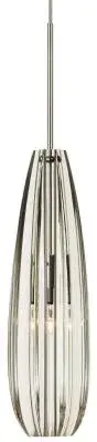 Pendant Alicia Crystal Clear Polished Nickel LED G4 JC 2W 110lm For Cable