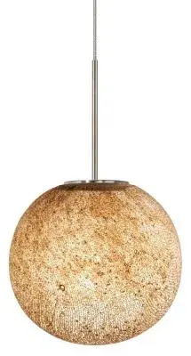 Pendant Latte Glass Satin Nickel LED G4 JC 3W 220lm For Monorail