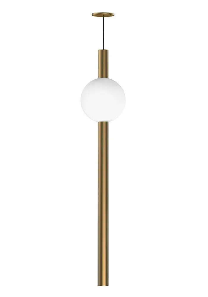 PD704 Linear Pendant in Champagne Brass