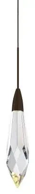 Pendant Marquis Clear Crystal Bronze LED 2W G4 110lm For Monorail