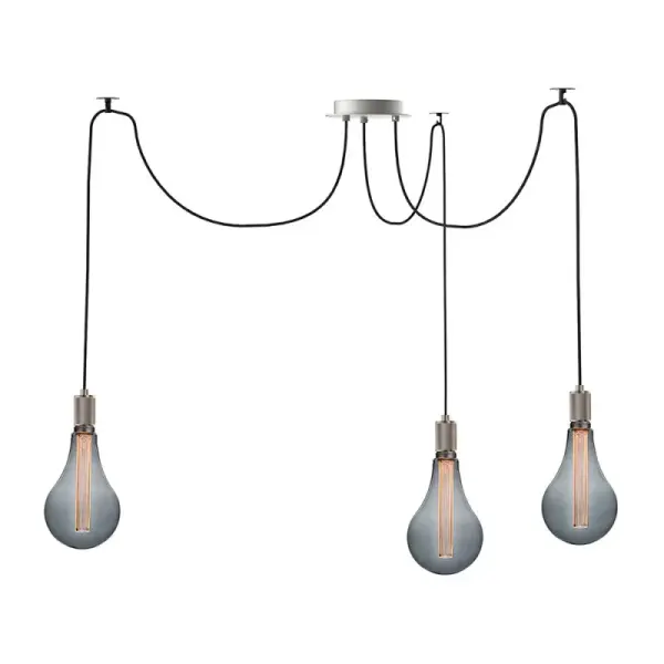 This multi-light swag pendant features a distinctive crosshatch pattern that adds visual interest while providing functional task lighting. Available in multiple finishes, it offers flexible installation without hardwiring.