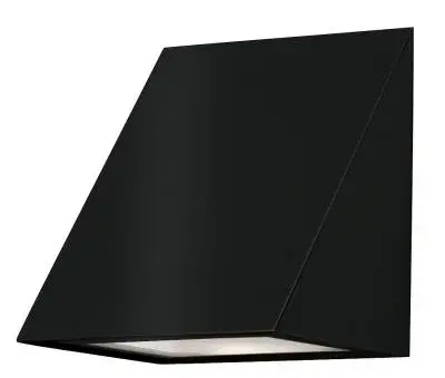 Black Outdoor Wall Wedge Light
