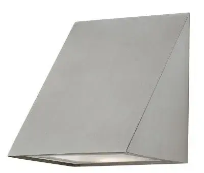 Outdoor Wall Wedge Light in Stainless Steel