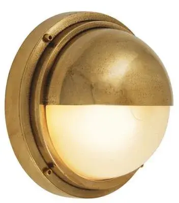 Outdoor Wall Bari Vista Weathered Brass DOB 17W LED