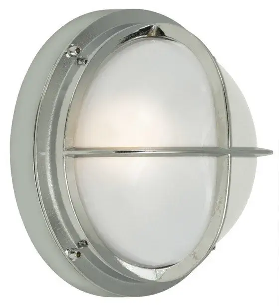 The Bari Outdoor Wall Guard combines industrial aesthetics with practical outdoor lighting. Its compact 9.5-inch profile and protective guard cage design make it ideal for exterior applications requiring durable illumination.