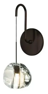 Blob II Clear Glass Wall Sconce