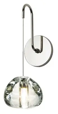 Wall Sconce Blob II Clear Glass Polished Nickel LED 2W G4 110lm