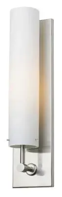 Wall Sconce Regis Opal Acrylic Satin Nickel LED 6W T10 2700K 500lm 185mm