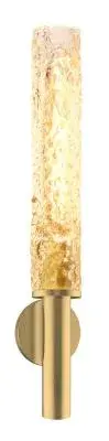 Wall Sconce Firenze Clear Crystal Brushed Brass LED 8W T10 2700K 700lm