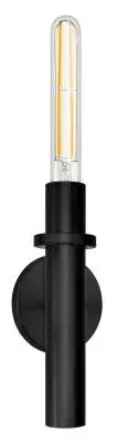 Wall Sconce Firenze Vintage Black LED 8W Clear T10 2700K 700lm 300mm