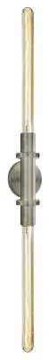 Wall Sconce Firenze Vintage Dual Satin Nickel LED 6W Clear ST64 2700K 500lm