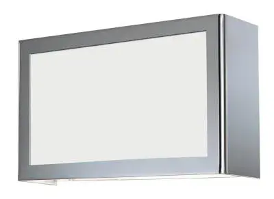 Wall Sconce Ventana Frosted White Polished Chrome AC LED 2x13W 90CRI 3000K 2400lm