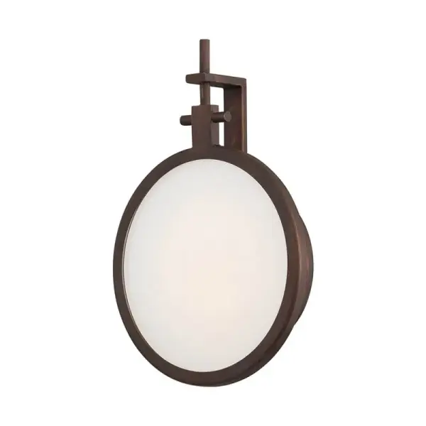 The WS742 Wall Round Sconce combines timeless design with contemporary appeal. Its bronze finish and opal glass shade create soft, ambient lighting perfect for hallways, bathrooms, and transitional spaces.