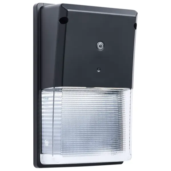 Turtle Safe Wall Pack - 20 Watt - 4000K CCT - Black Finish - Amber Light - Image 1