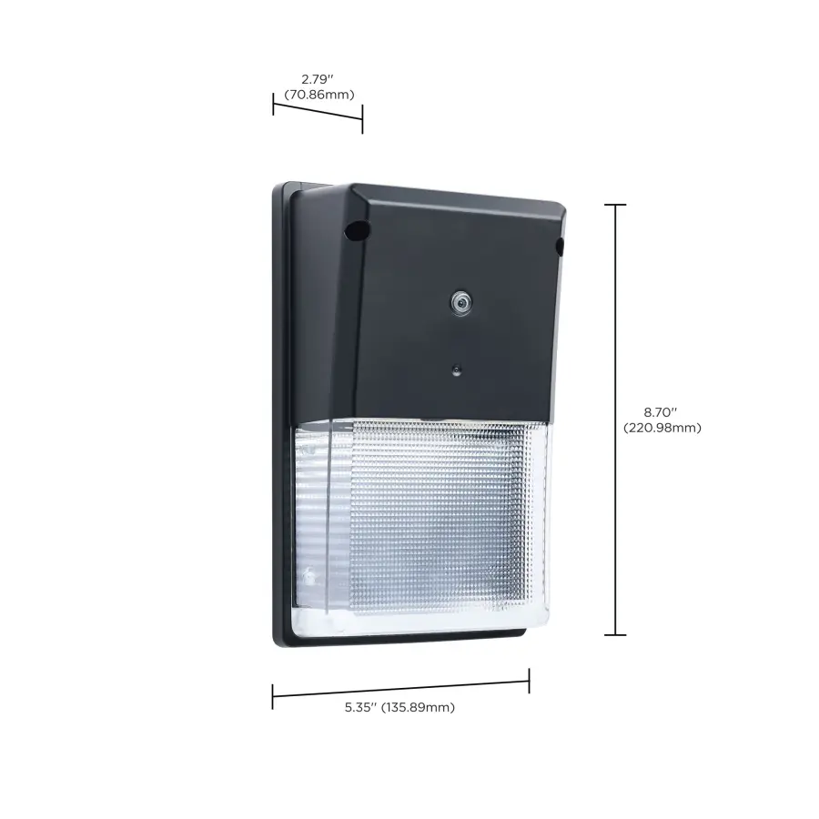 Turtle Safe Wall Pack - 20 Watt - 4000K CCT - Black Finish - Amber Light - Image 12