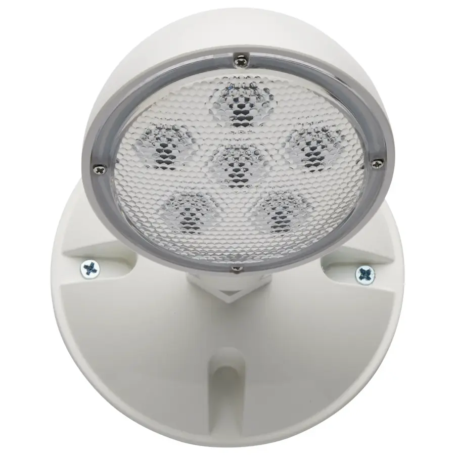 Remote Emergency Light - Weatherproof Low Power Single Head - 3-12V 0.75W - White Finish - Image 2