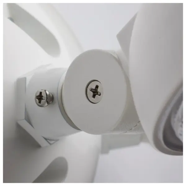 Remote Emergency Light - Weatherproof Low Power Dual Head - 3-12V 1.5W - White Finish - Image 3