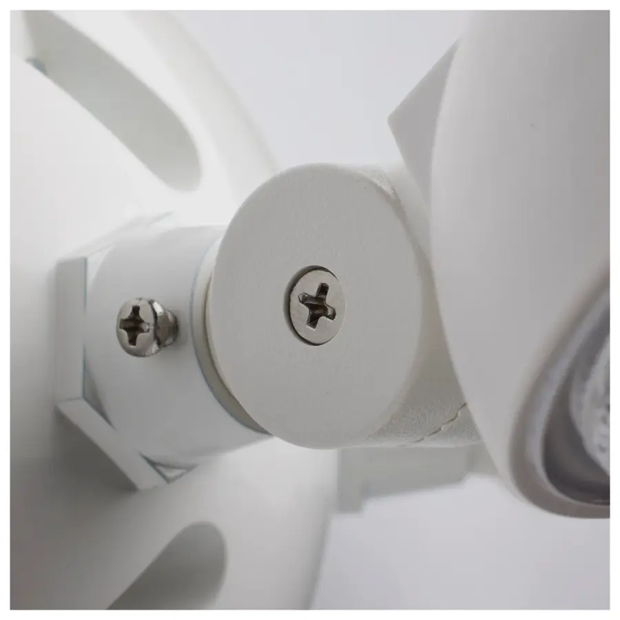 Remote Emergency Light - Weatherproof Low Power Dual Head - 3-12V 1.5W - White Finish - Image 3