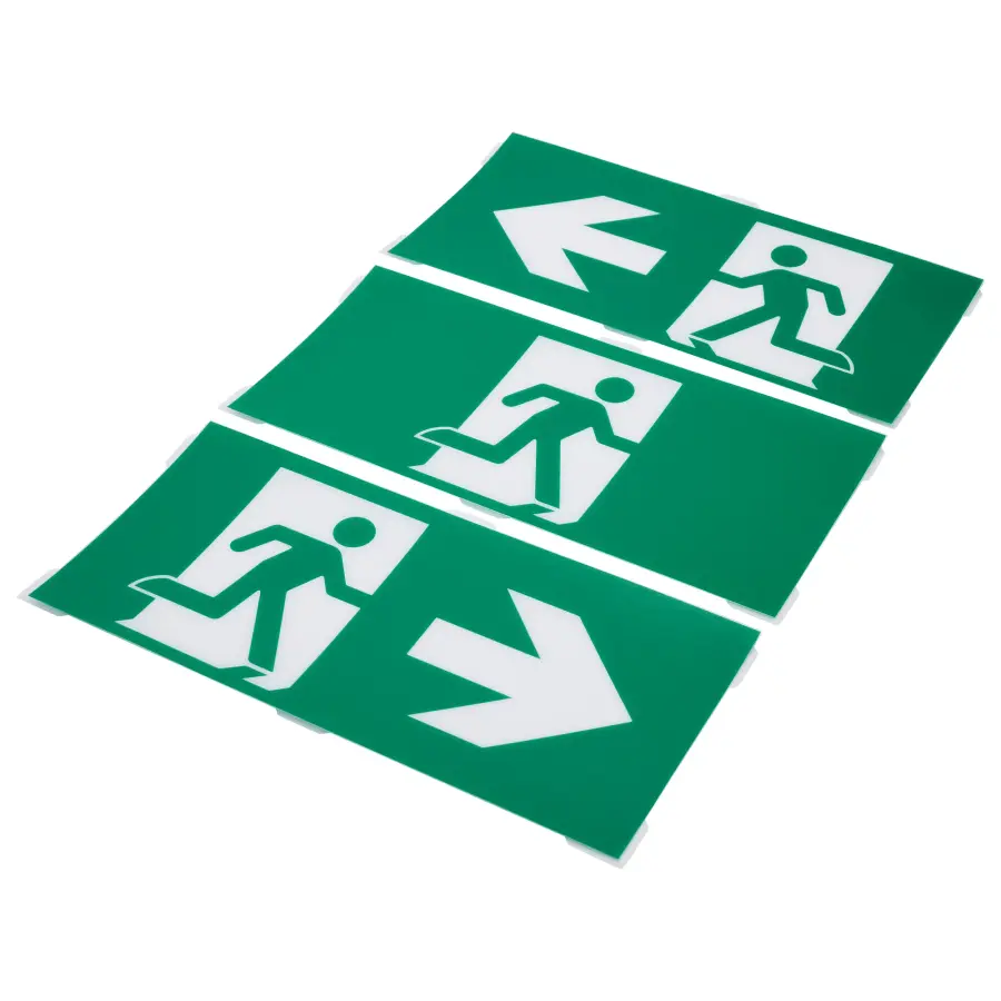 Running Man Green Exit Sign - 120-347V - 2HR backup - Single/Dual Face - Universal Mounting - Thermoplastic - Image 3