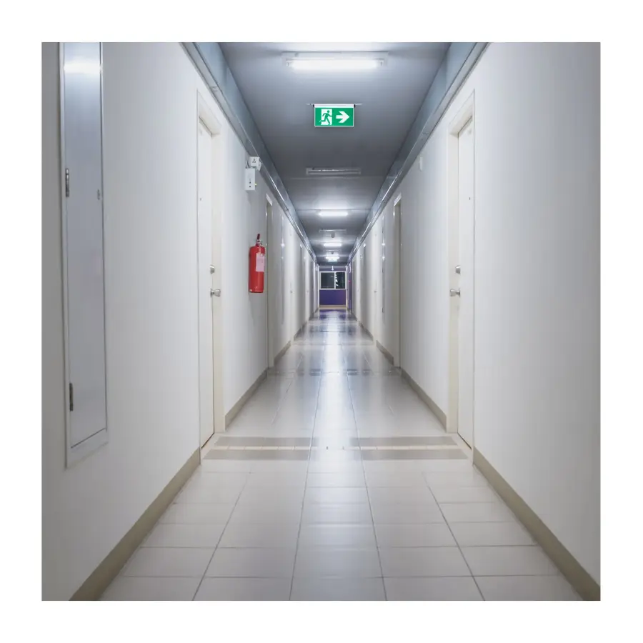Running Man Green Edge Lit Exit Sign - 120-347V - 2HR backup - Single/Dual Face - Universal Surface or Recessed Mounting - Pivoting Panel - Image 14