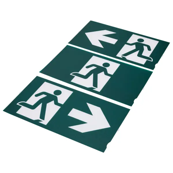 Running Man Green Combo Exit Sign/Emergency Light - 120/347V - 2HR backup - Single/Dual Face - Universal Mounting - Wet Location - Remote-Capable - Image 3