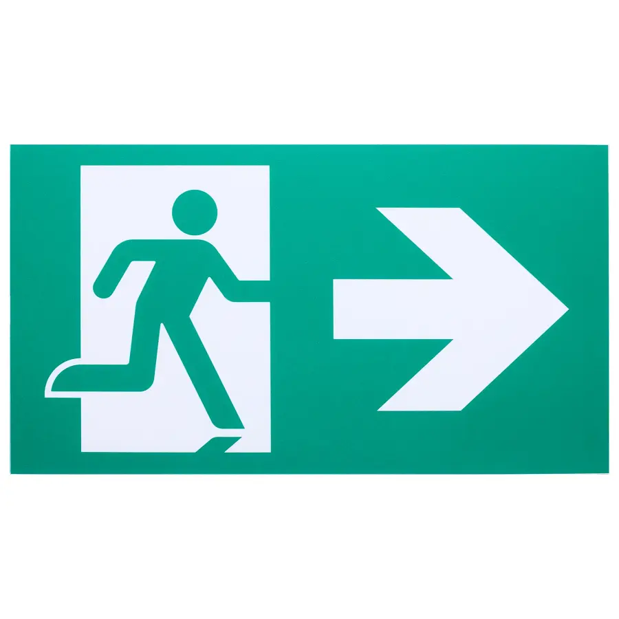 Running Man Green Combo Exit Sign/Emergency Light - 120/347V - 2HR backup - Single/Dual Face - Universal Mounting - Wet Location - Remote-Capable - Image 5