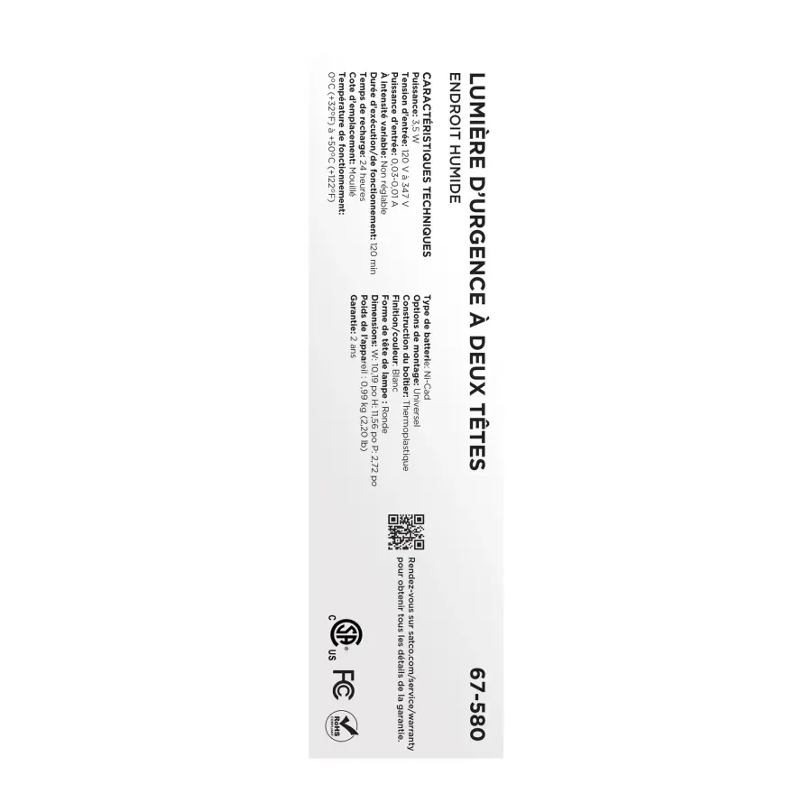 Emergency Light - 120-347V - 2HR Backup - Universal Mounting - Wet Location - Image 5