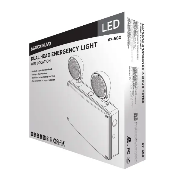 Emergency Light - 120-347V - 2HR Backup - Universal Mounting - Wet Location - Image 7