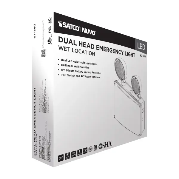 Emergency Light - 120-347V - 2HR Backup - Universal Mounting - Wet Location - Image 8