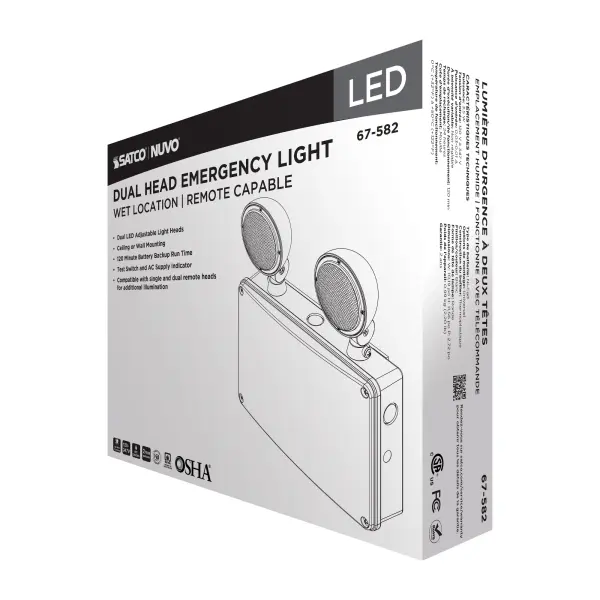 Emergency Light - 120-347V - 2HR Backup - Universal Mounting - Wet Location - Remote Compatible - Image 7