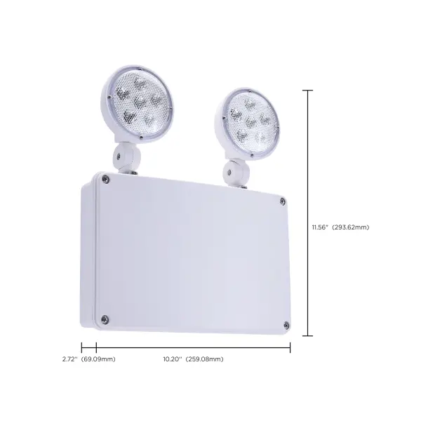 Emergency Light - 120-347V - 2HR Backup - Universal Mounting - Wet Location - Remote Compatible - Image 9