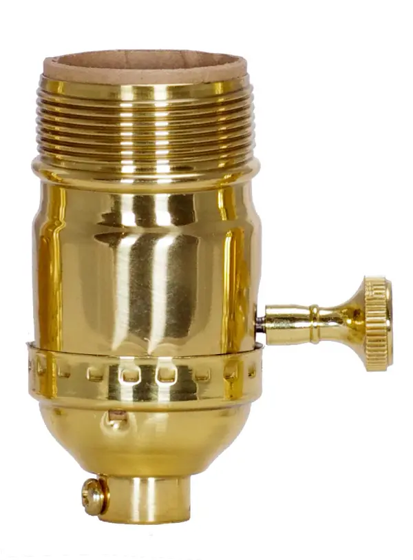 3 Way (2 Circuit) Turn Knob Socket with Removable Knob