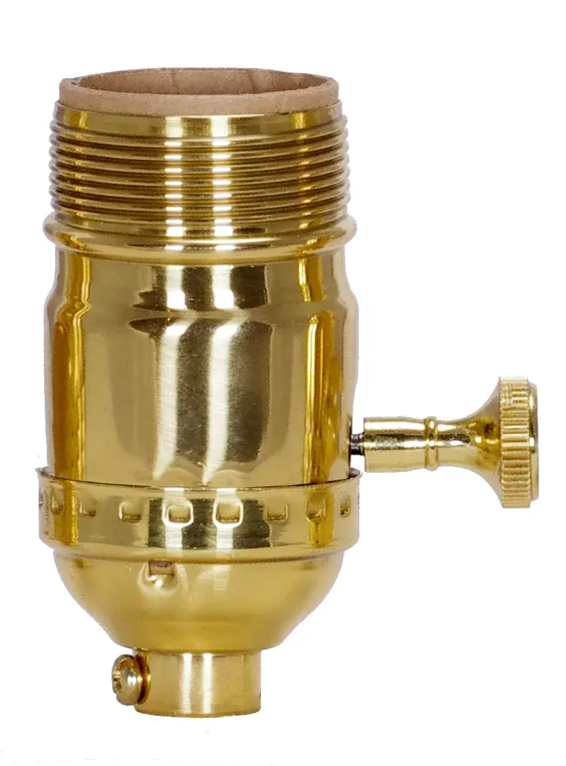 3 Way (2 Circuit) Turn Knob Socket with Removable Knob