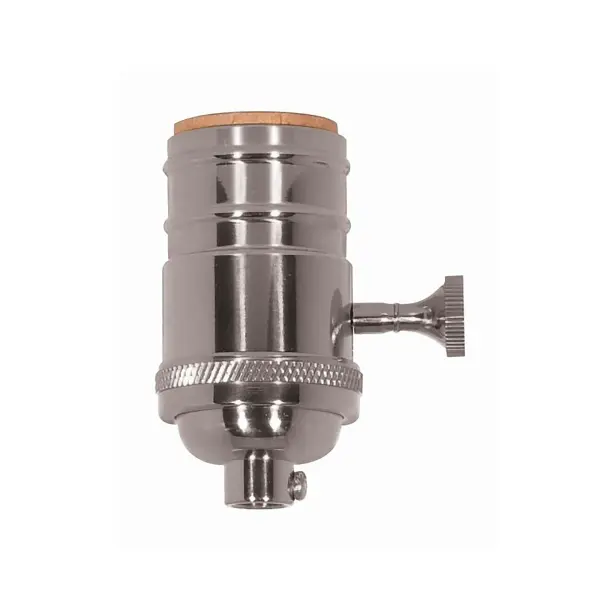 3 Way (2 Circuit) Turn Knob Socket with Matching Finish Removable Knob
