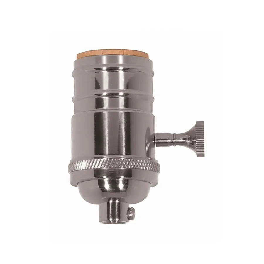 3 Way (2 Circuit) Turn Knob Socket with Matching Finish Removable Knob