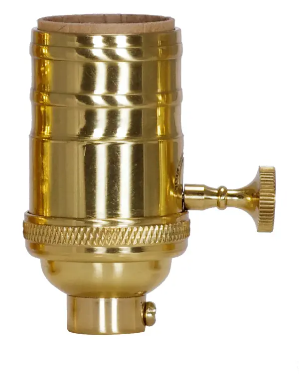 On-Off Turn Knob Socket with Matching Finish Removable Knob