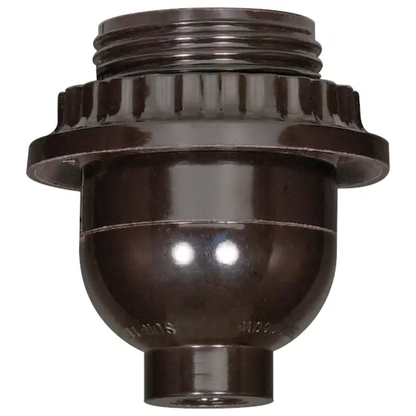 Short Keyless With Full Uno Thread And Ring - Phenolic - 1/8 IP Cap With Plastic Bushing - Less Set Screw - 660W - 250V