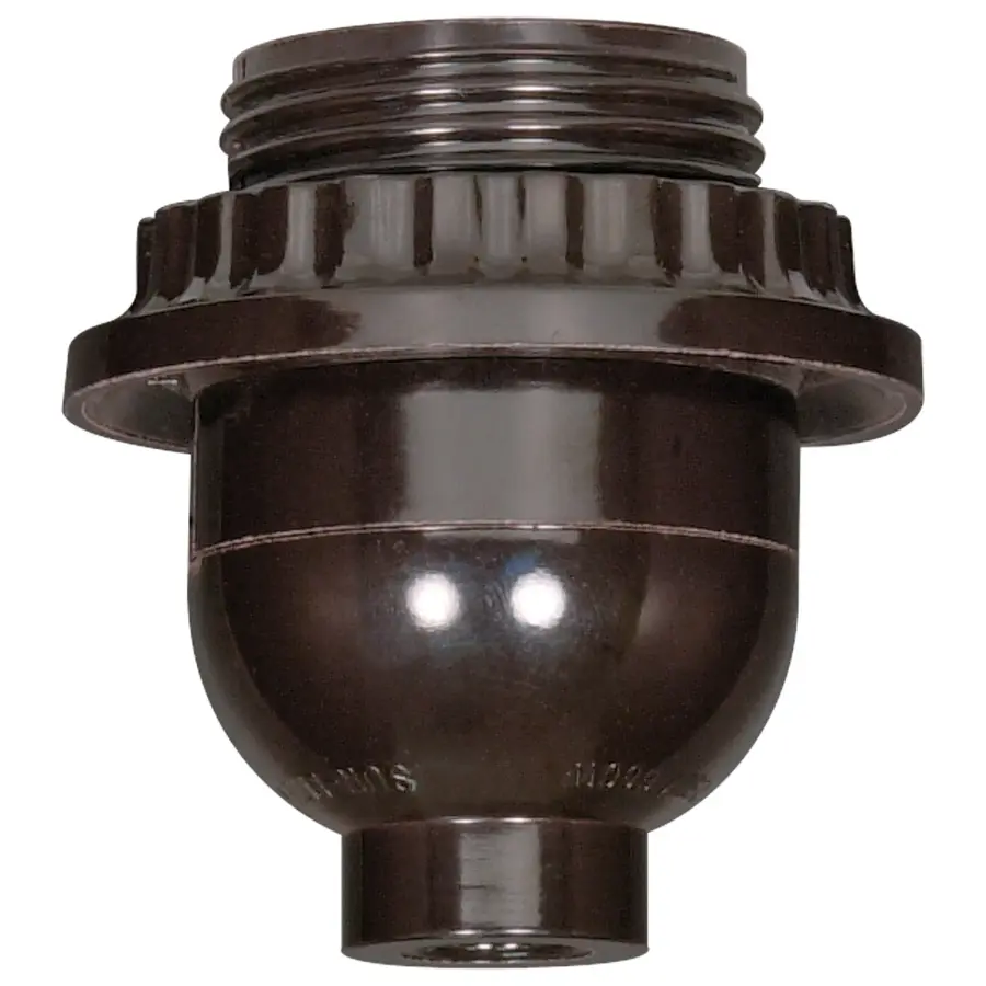 Short Keyless With Full Uno Thread And Ring - Phenolic - 1/8 IP Cap With Plastic Bushing - Less Set Screw - 660W - 250V