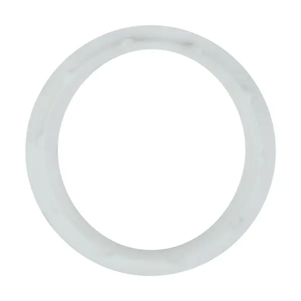 White Die Cast Ring for Threaded Socket - 1-1/2" Inner Diameter - 2" Outer Diameter - Image 2