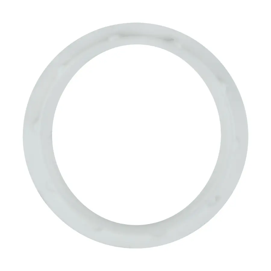 White Die Cast Ring for Threaded Socket - 1-1/2" Inner Diameter - 2" Outer Diameter - Image 2