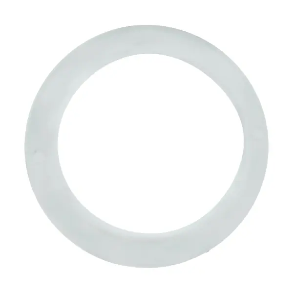 White Die Cast Ring for Threaded Socket - 1-1/2" Inner Diameter - 2" Outer Diameter - Image 3