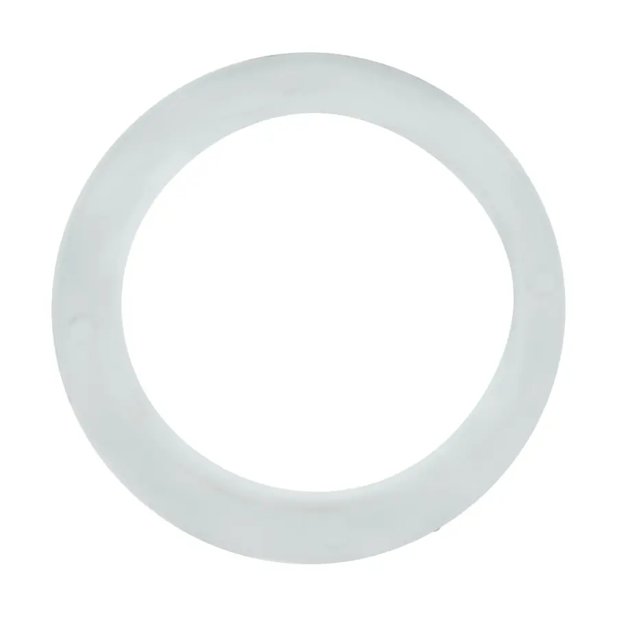 White Die Cast Ring for Threaded Socket - 1-1/2" Inner Diameter - 2" Outer Diameter - Image 3