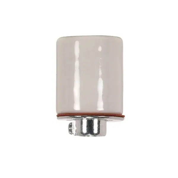 Keyless Porcelain Socket With Metal 1/4 IPS Cap - CSSNP Screw Shell - Glazed - 660W - 250V - 200 Bulk Master - Image 2